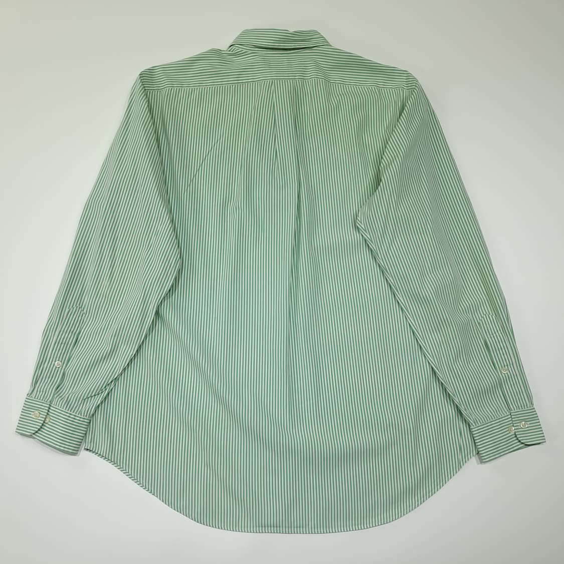 CL704 XL 폴로 90s 홍콩판 퍼플포니 스트라이프 그린 셔츠 상품이미지6