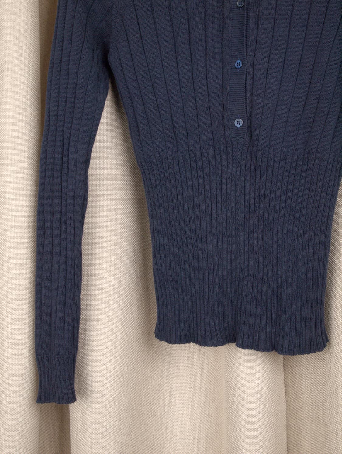 Cotton Pull Half-button Knit  상품이미지4