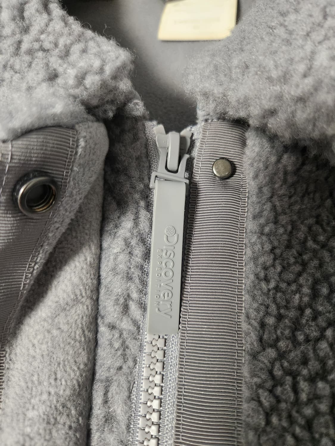 새상품급) 디스커버리 여성 코트형 롱플리스 자켓 사이즈95 m 다크블루 상품이미지6