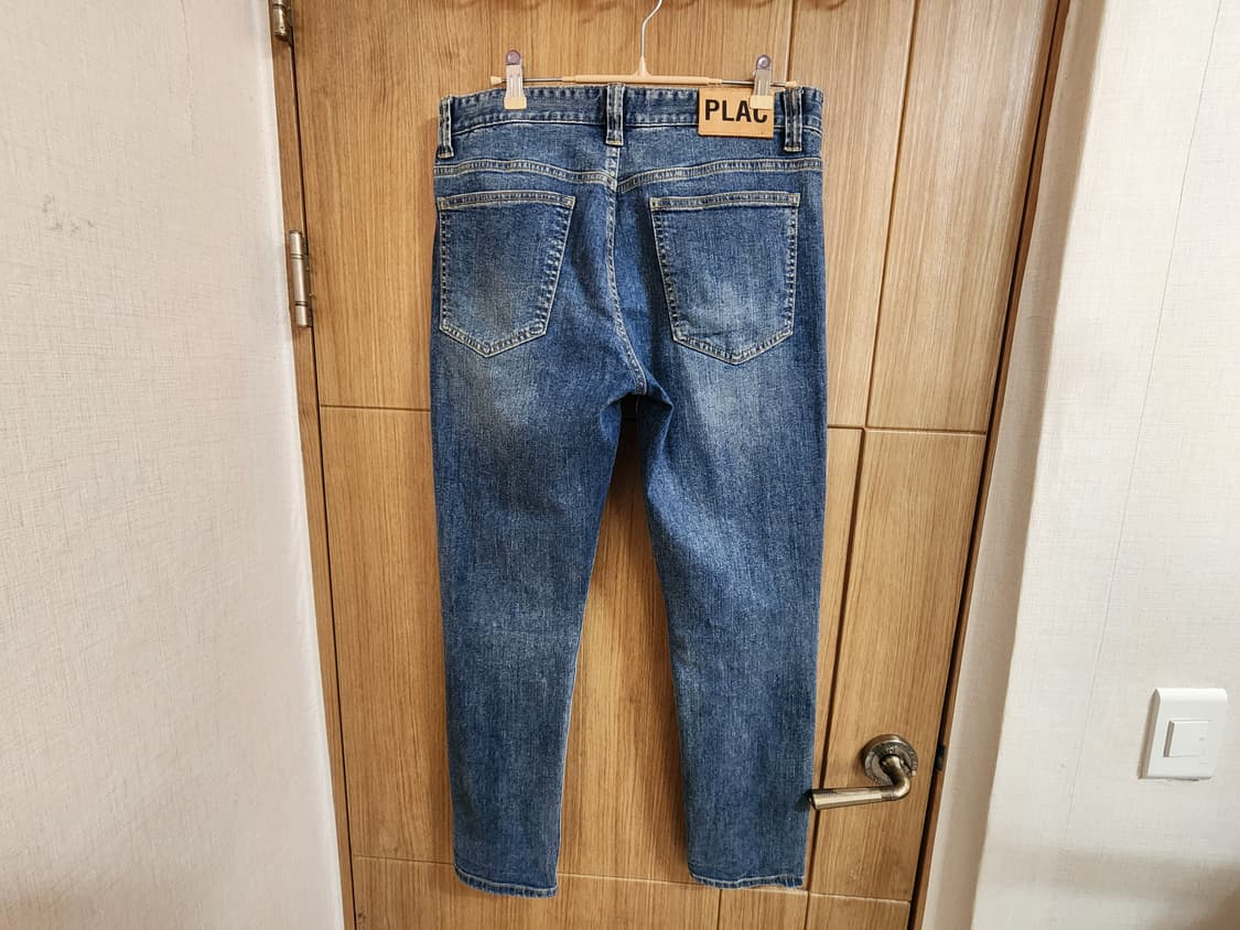 (32)플랙 릴렉시드 크롭 데님 팬츠 상품이미지3