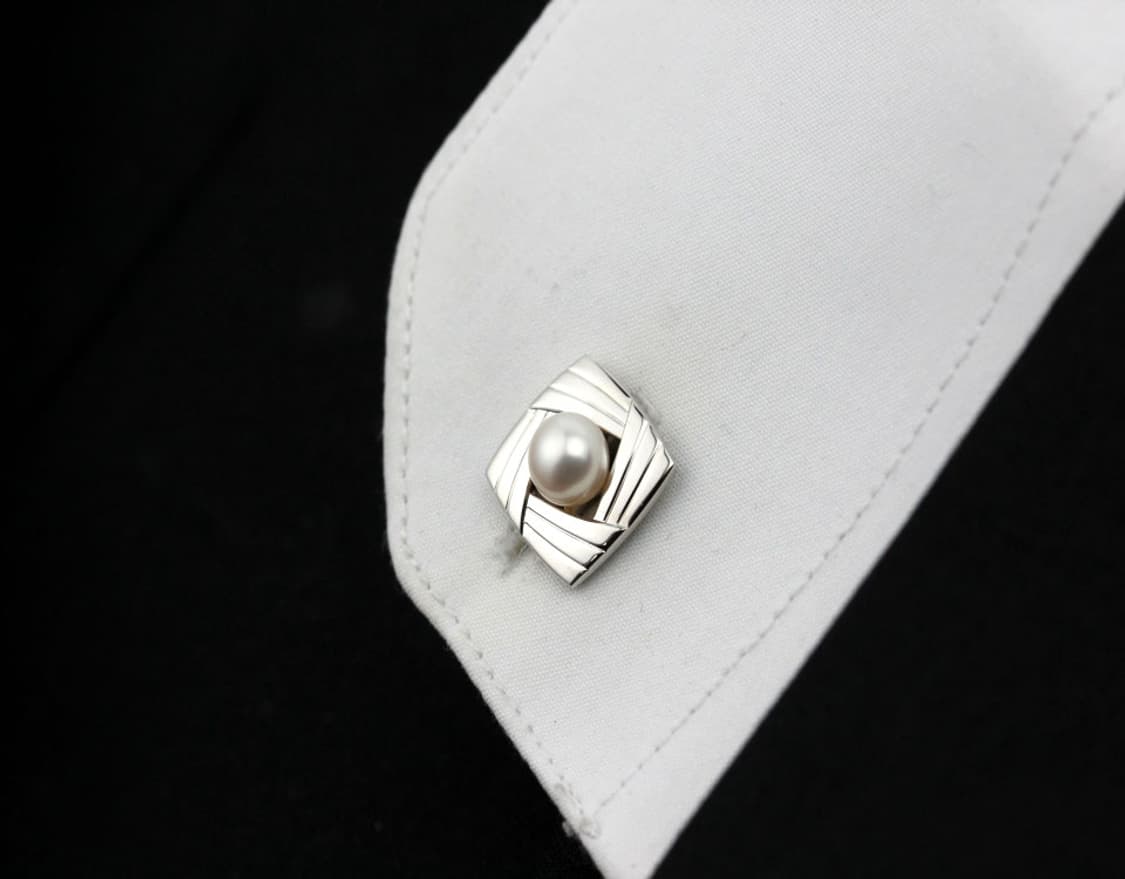 미키모토 천연진주 A등급 유광 남자 명품 커프스 상품이미지9
