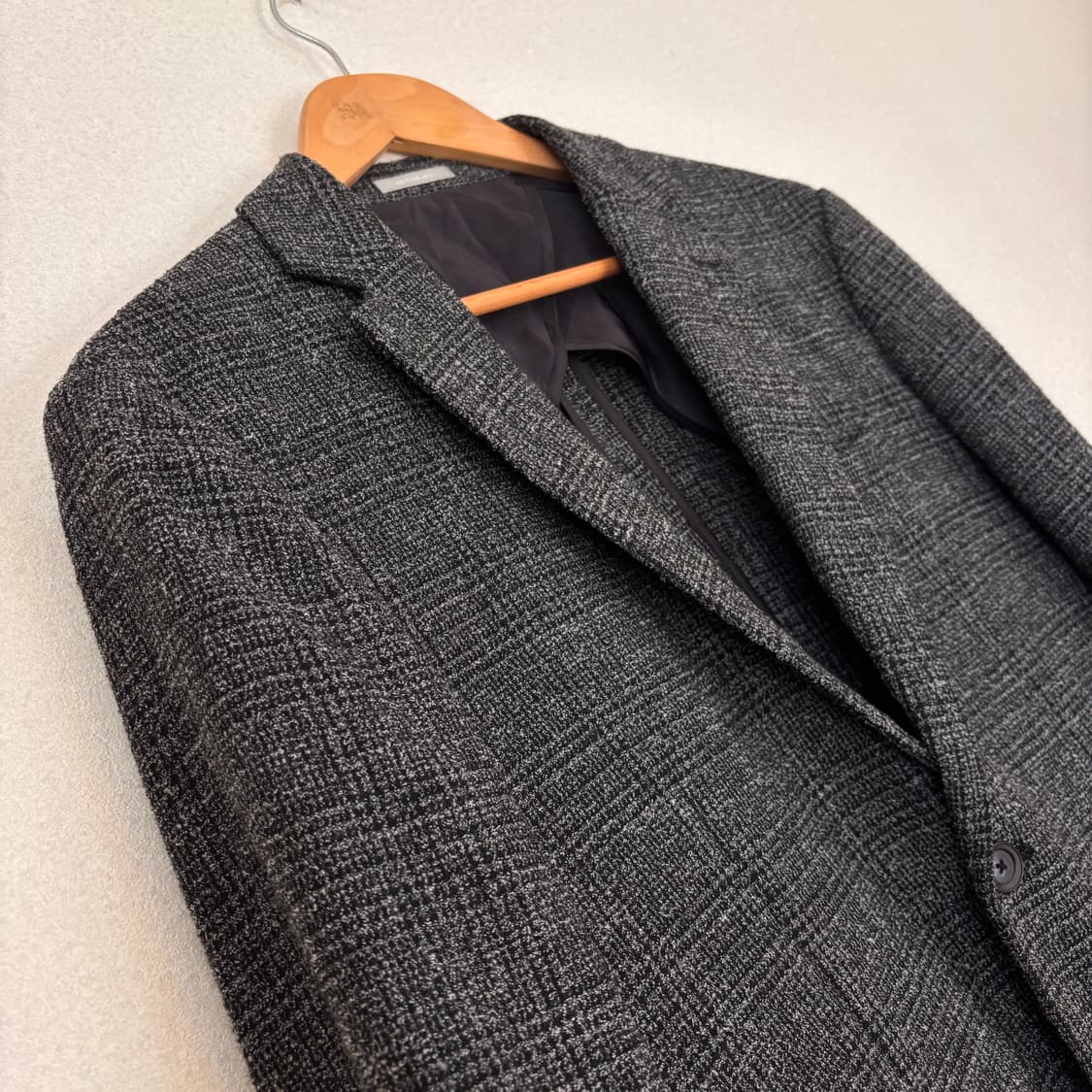ANDZ 캐주얼 자켓 100 차콜그레이 독특한 질감 가벼운 착용감 상품이미지5