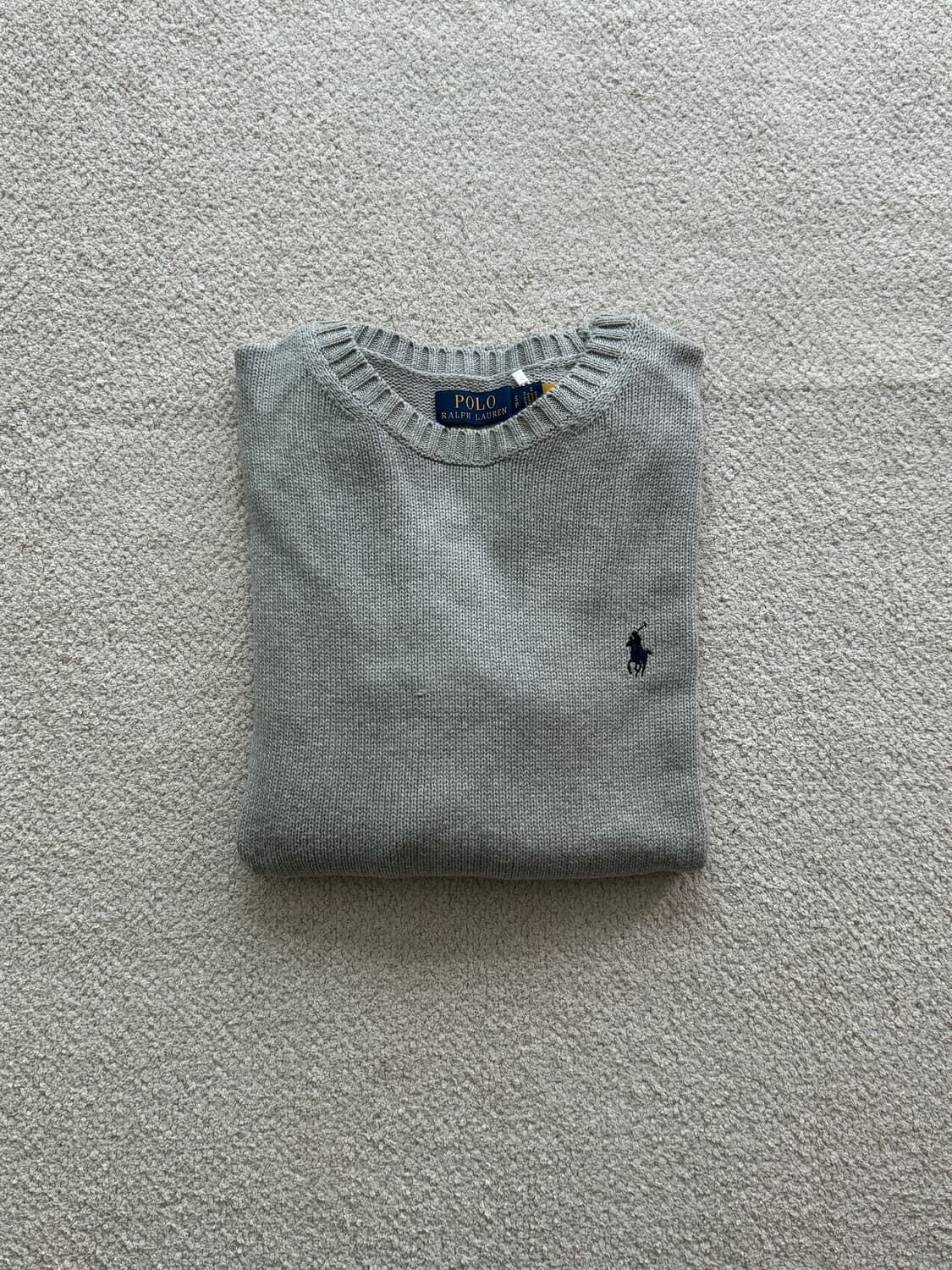 (새상품/정품) 폴로랄프로렌 코튼 크루넥 니트(남성S) 상품이미지1