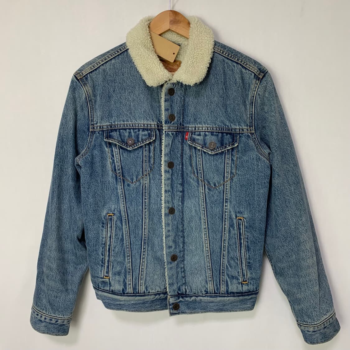 리바이스 데님 빈티지 쉐르파 트러커 청자켓 S 연청 중청 봄버 상품이미지2