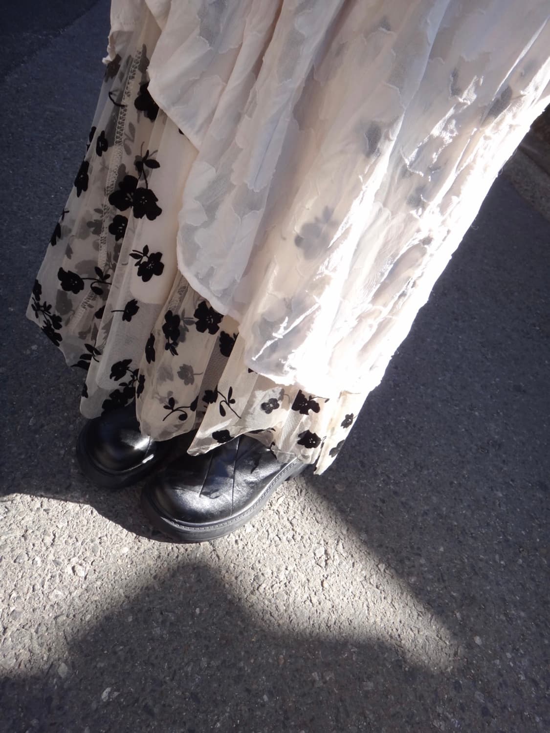 Spring flower tulle skirt / ivory 상품이미지3