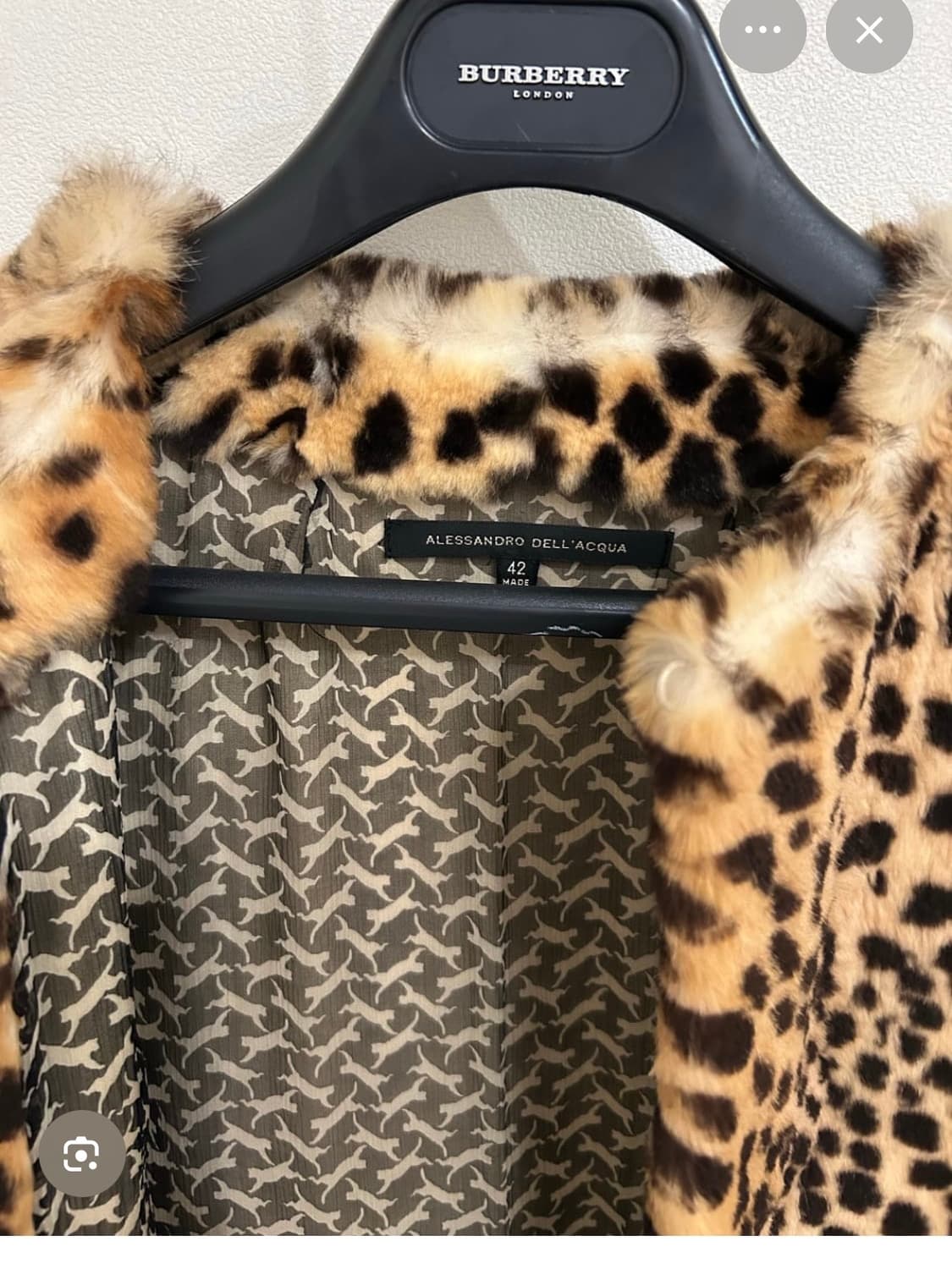 알렉산드로 델아쿠아 호피 퍼 자켓 구합니다 상품이미지2