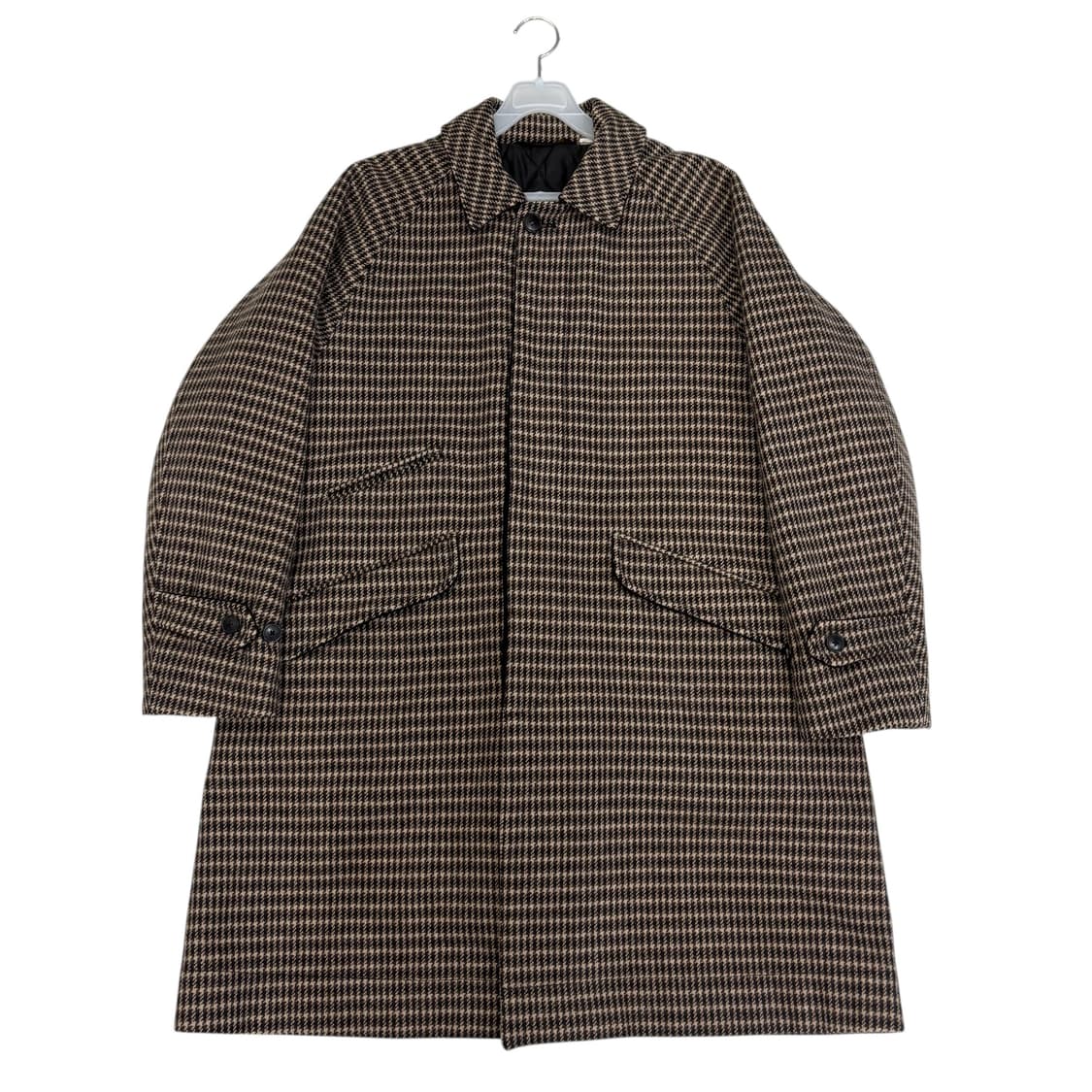 유니폼브릿지 울 발마칸 체크 코트 상품이미지1