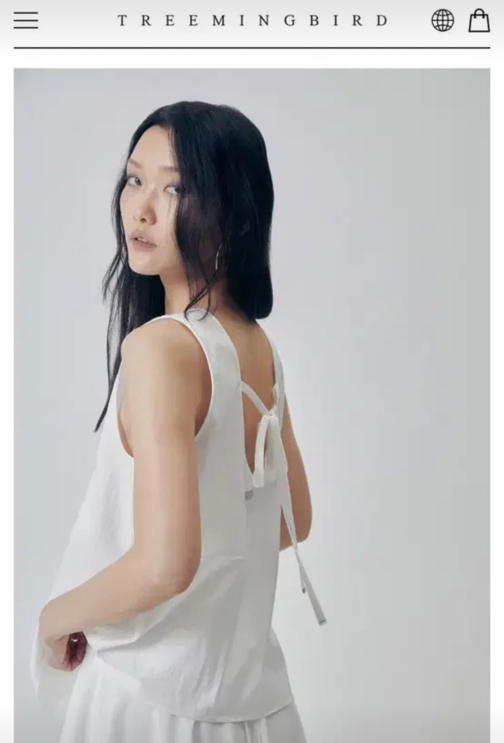 트리밍버드 asymmetric draped sleeveless top 상품이미지2