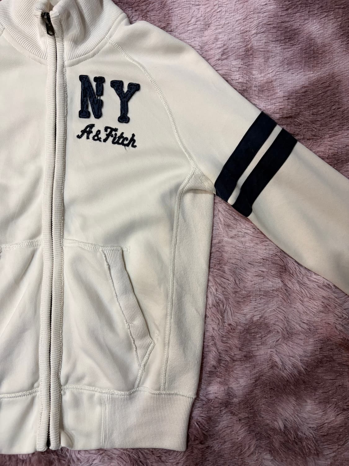 아베크롬비 아이보리 트랙자켓 집업 상품이미지4