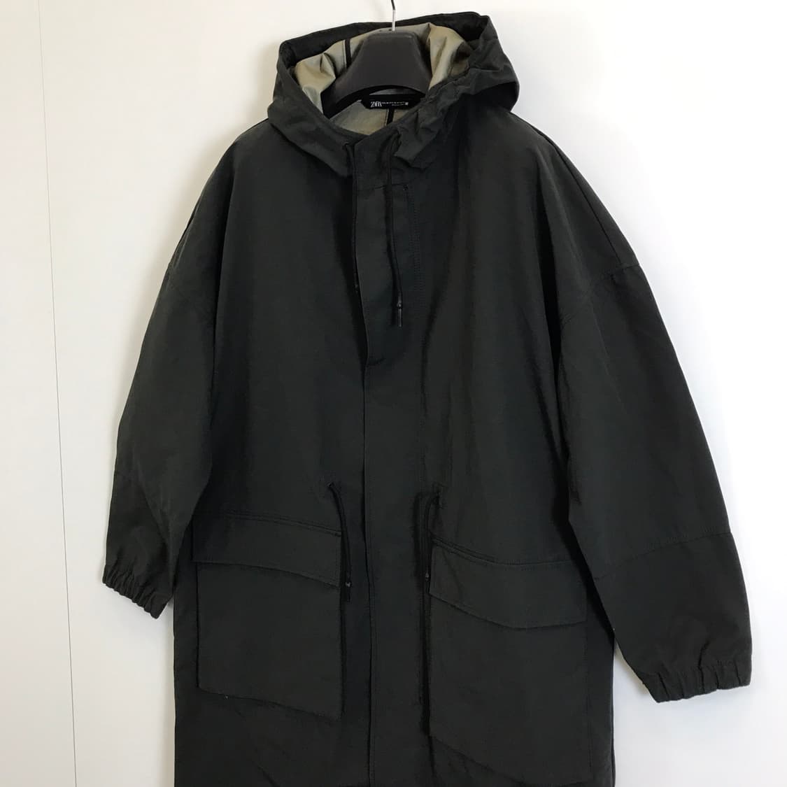 자라 오버사이즈 롱후드 테크자켓 [105-110] 상품이미지2