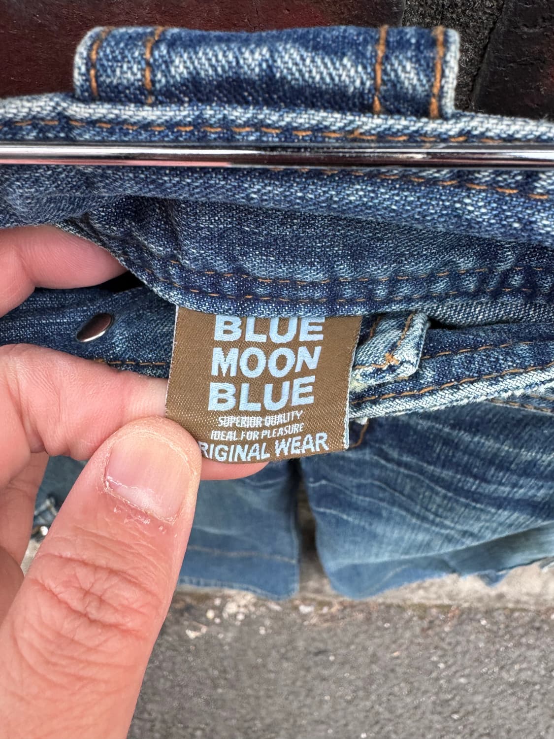 Blue Moon Blue 멀티포켓 데님 몽키팬츠 상품이미지4