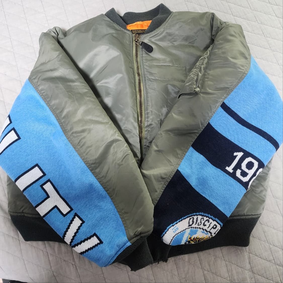 [L] 세인트미카엘 24AW MA-1 봄버 데미지 자켓 상품이미지3