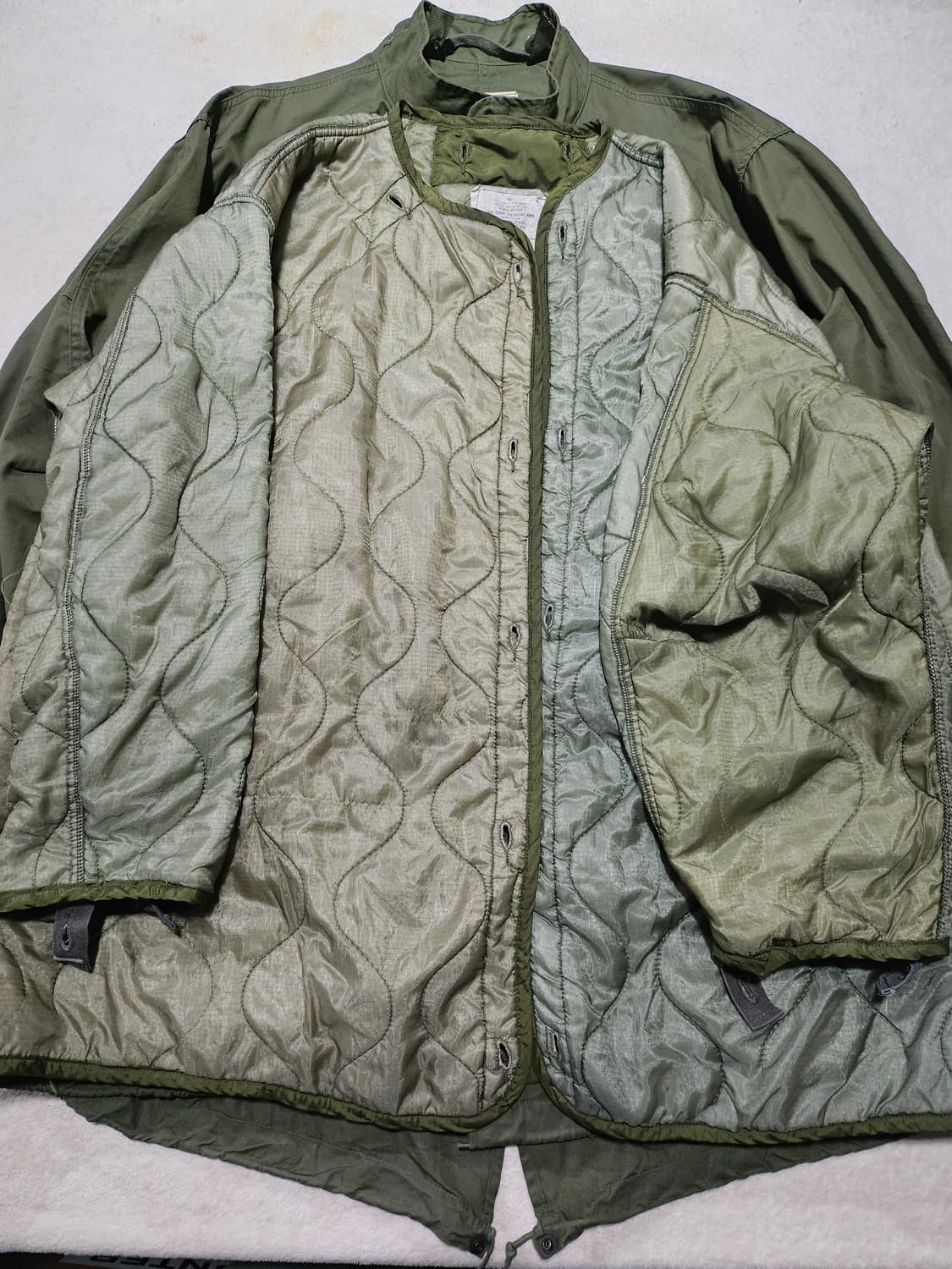 80s 미군오리지날 m65 피쉬테일 개파카 L 상품이미지7