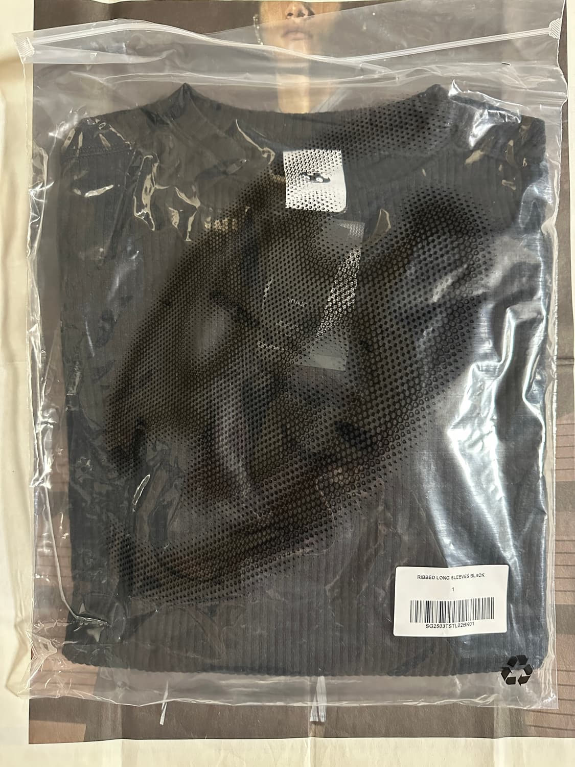 산산기어 리브드 롱슬리브 블랙 / Sansan Gear Ribbed 상품이미지1