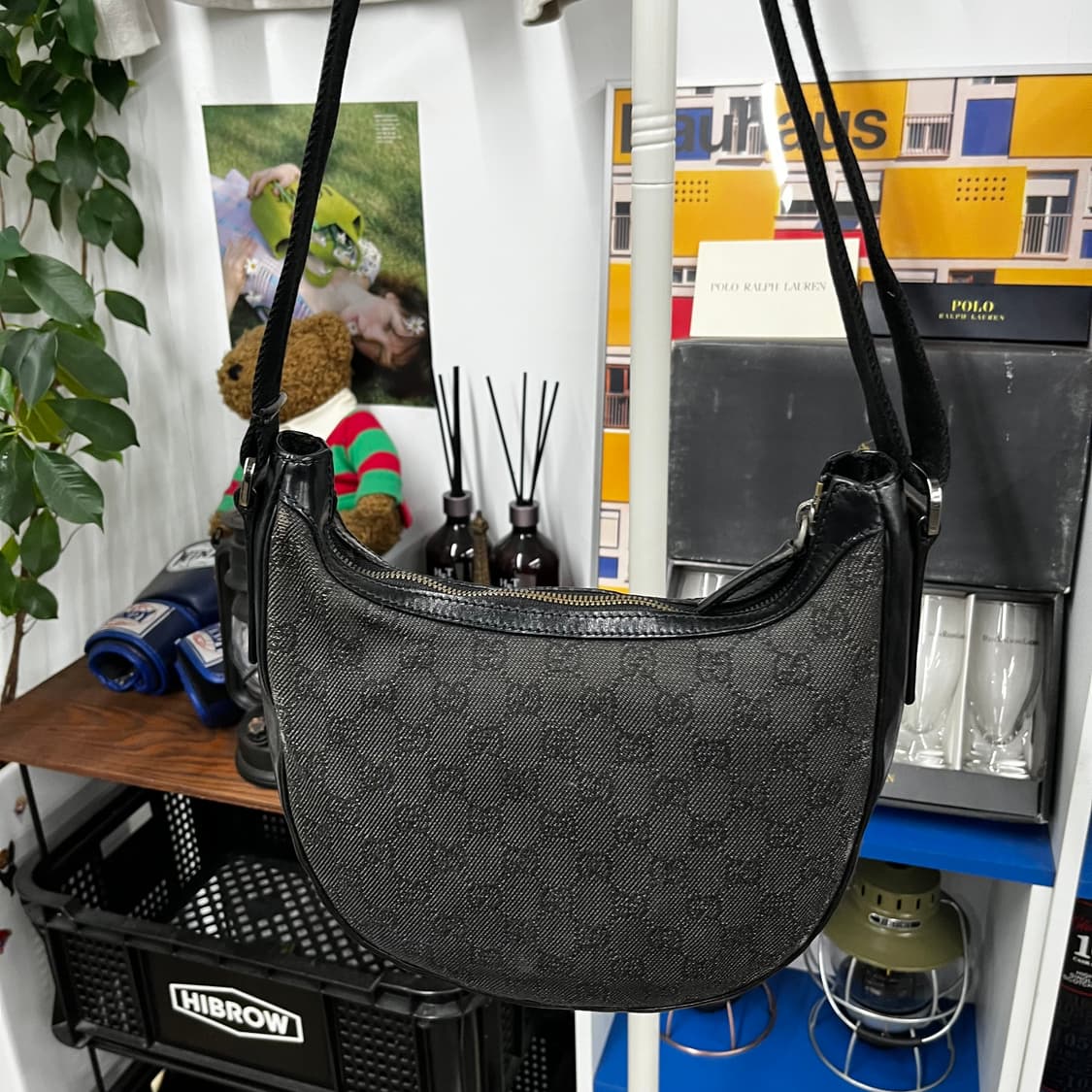 구찌 캔버스/레더 크로스백 상품이미지5