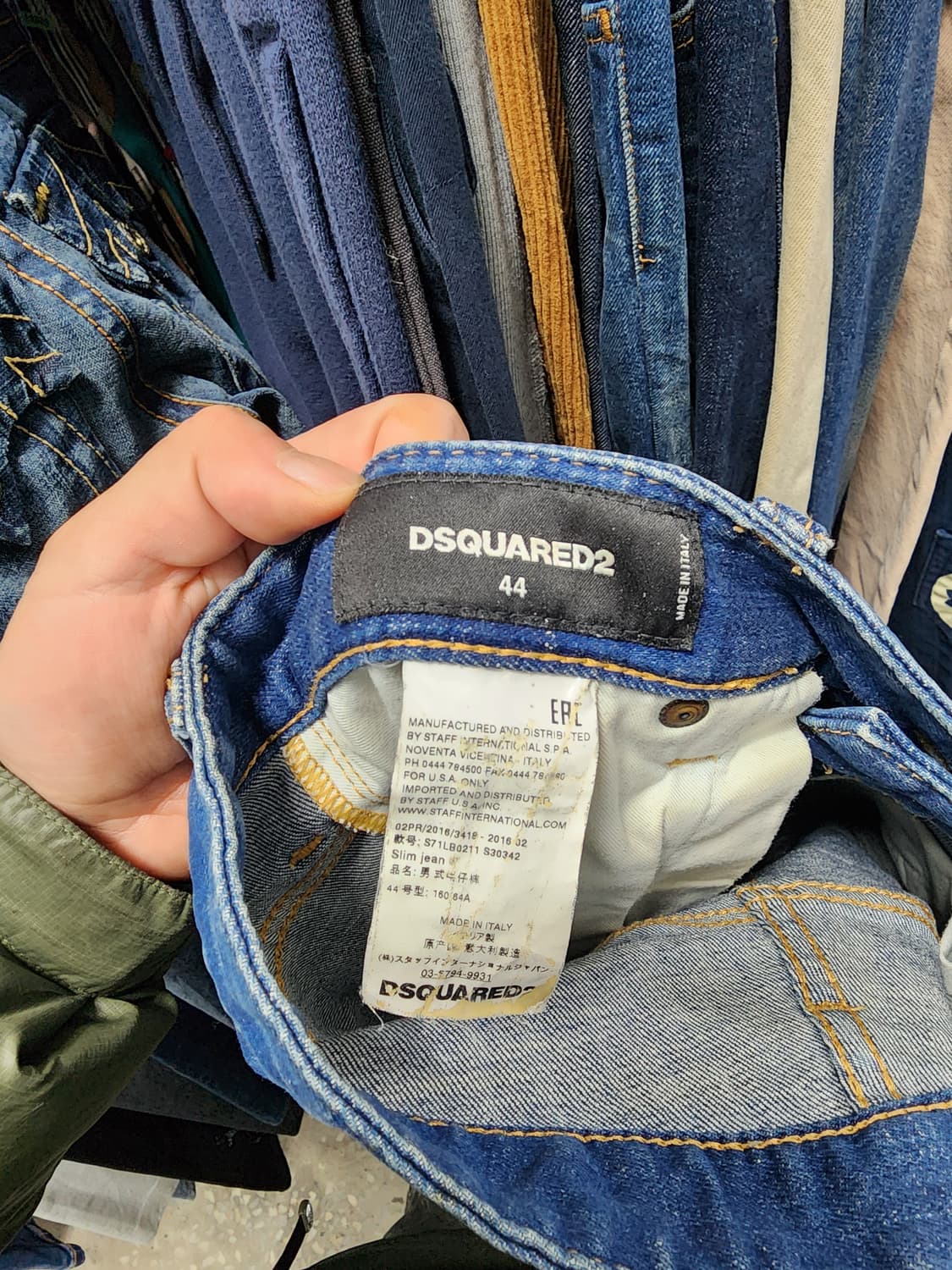 디스퀘어드2 데미지진 패치워크 청바지 상품이미지6