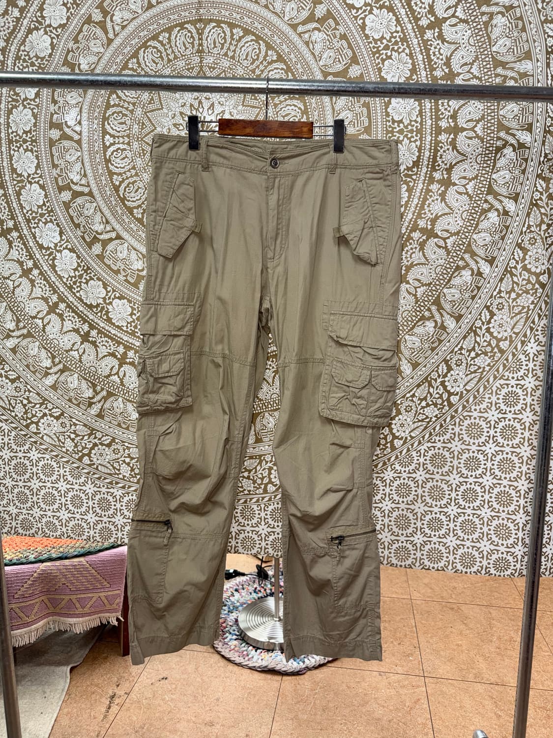 빈티지 지퍼 디테일 카고팬츠 상품이미지3