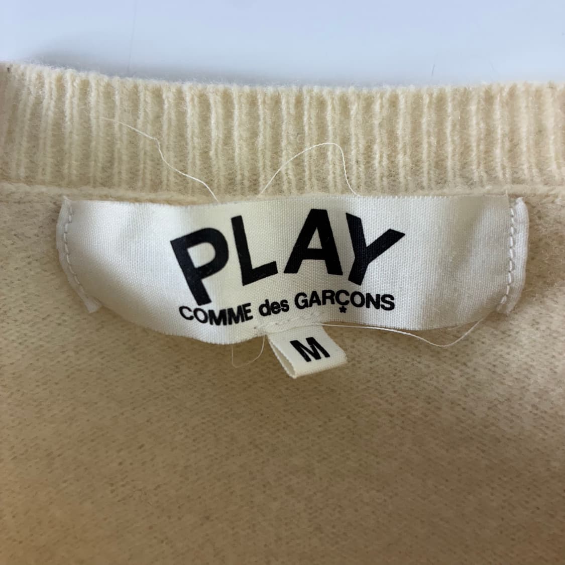 Comme des Garcons 꼼데가르송 우먼스 아이보리 화이트 와펜  상품이미지4