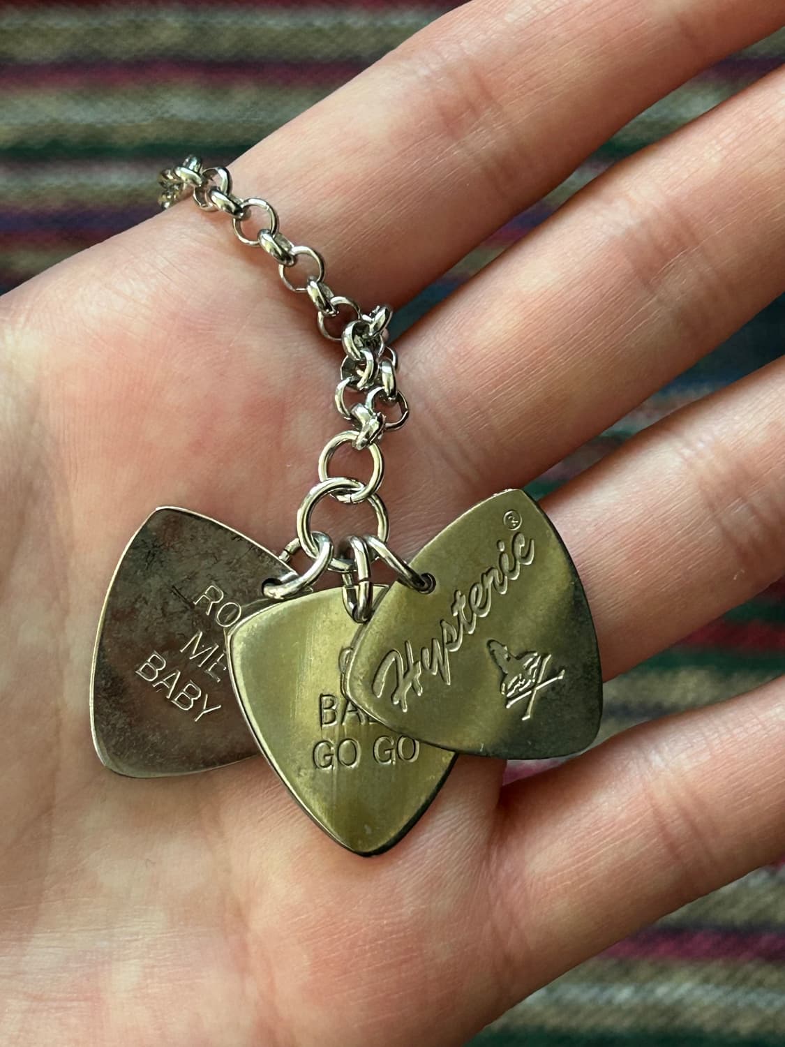 On Skull Pick Necklace Silver 상품이미지2