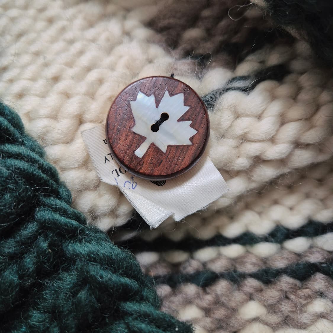 FAB 캐나다 사슴 패턴 헤비울 코위찬 성인 L-XL 상품이미지7