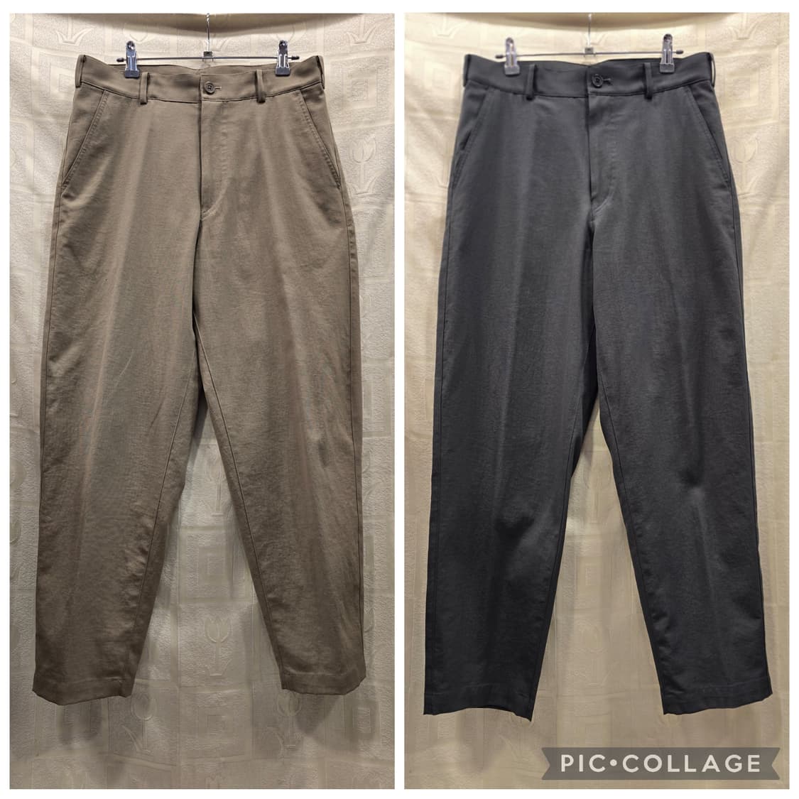 거의새거) 유니클로 U 남성 와이드 피트 테이퍼드 팬츠 29~30 상품이미지1