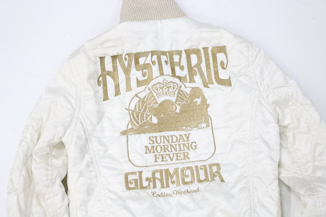 히스테릭글래머 빈티지 골드 자수 퀼팅 본딩 자켓 상품이미지3