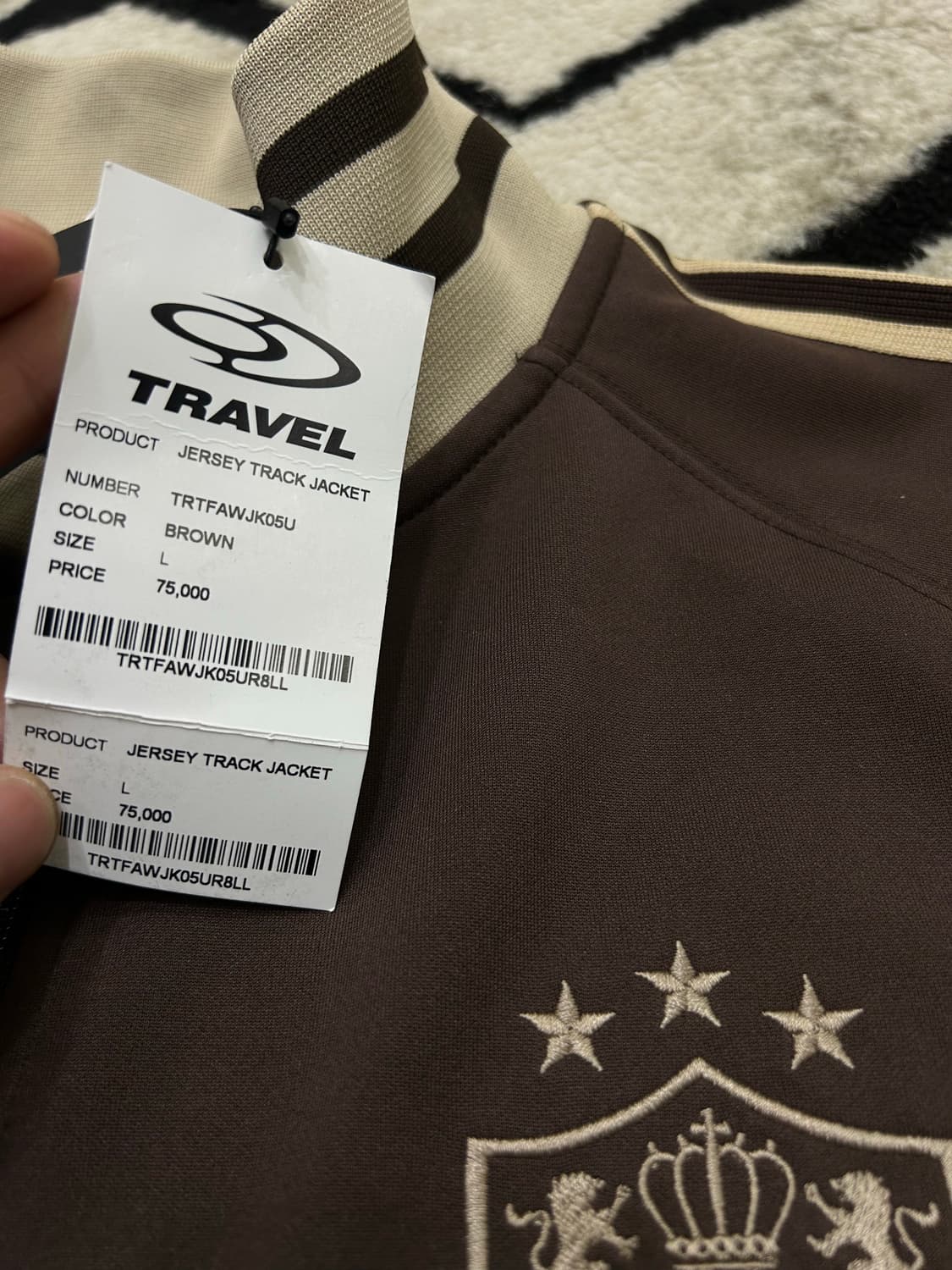 [L]트래블 오버핏 져지/브라운 상품이미지5