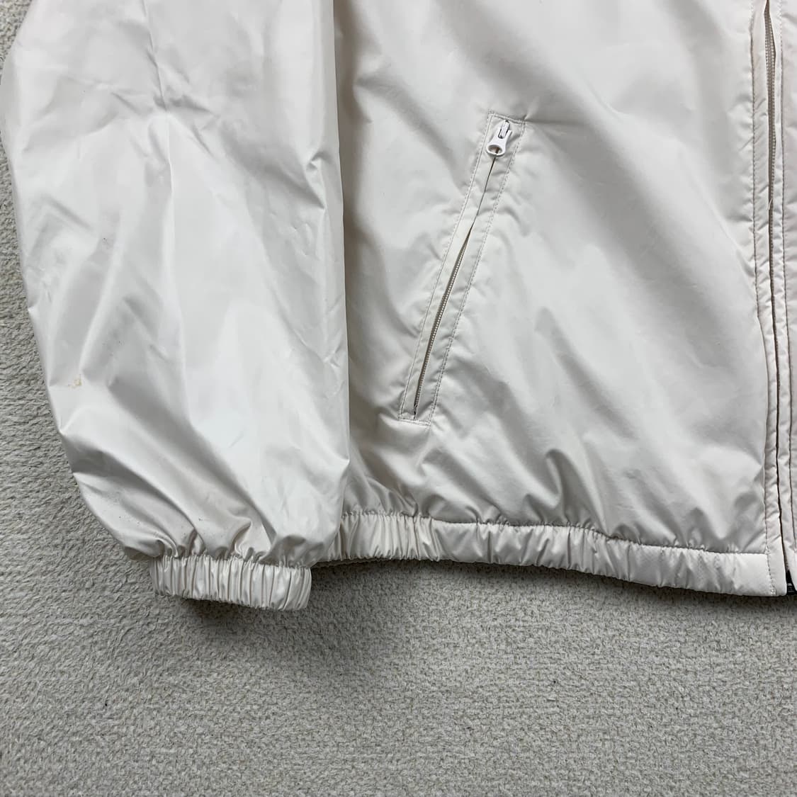 나이키 빅로고 우븐 바람막이 자켓 화이트 상품이미지5