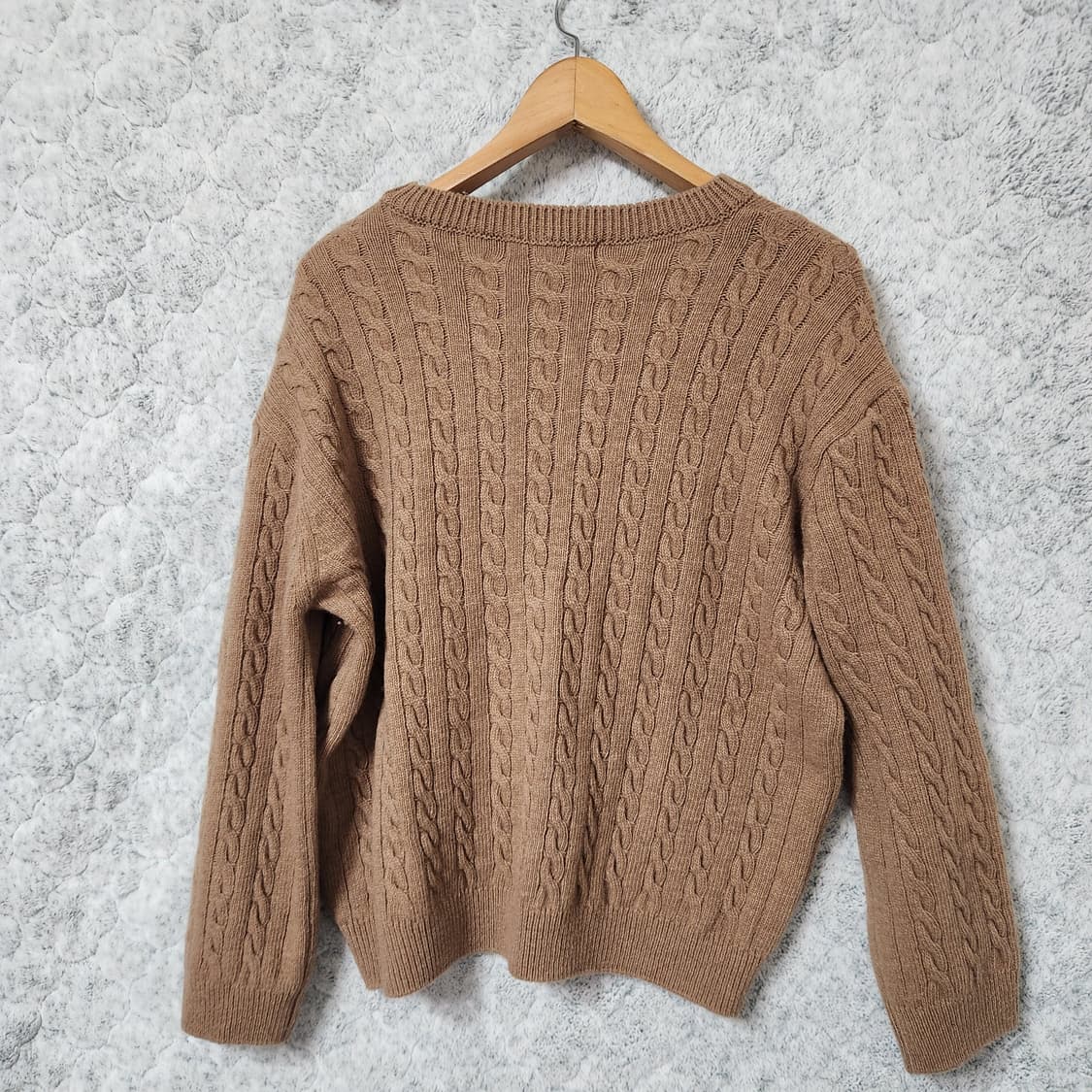 J63 [F] De VENTI 빈티지프린팅 꽈배기니트
 상품이미지4