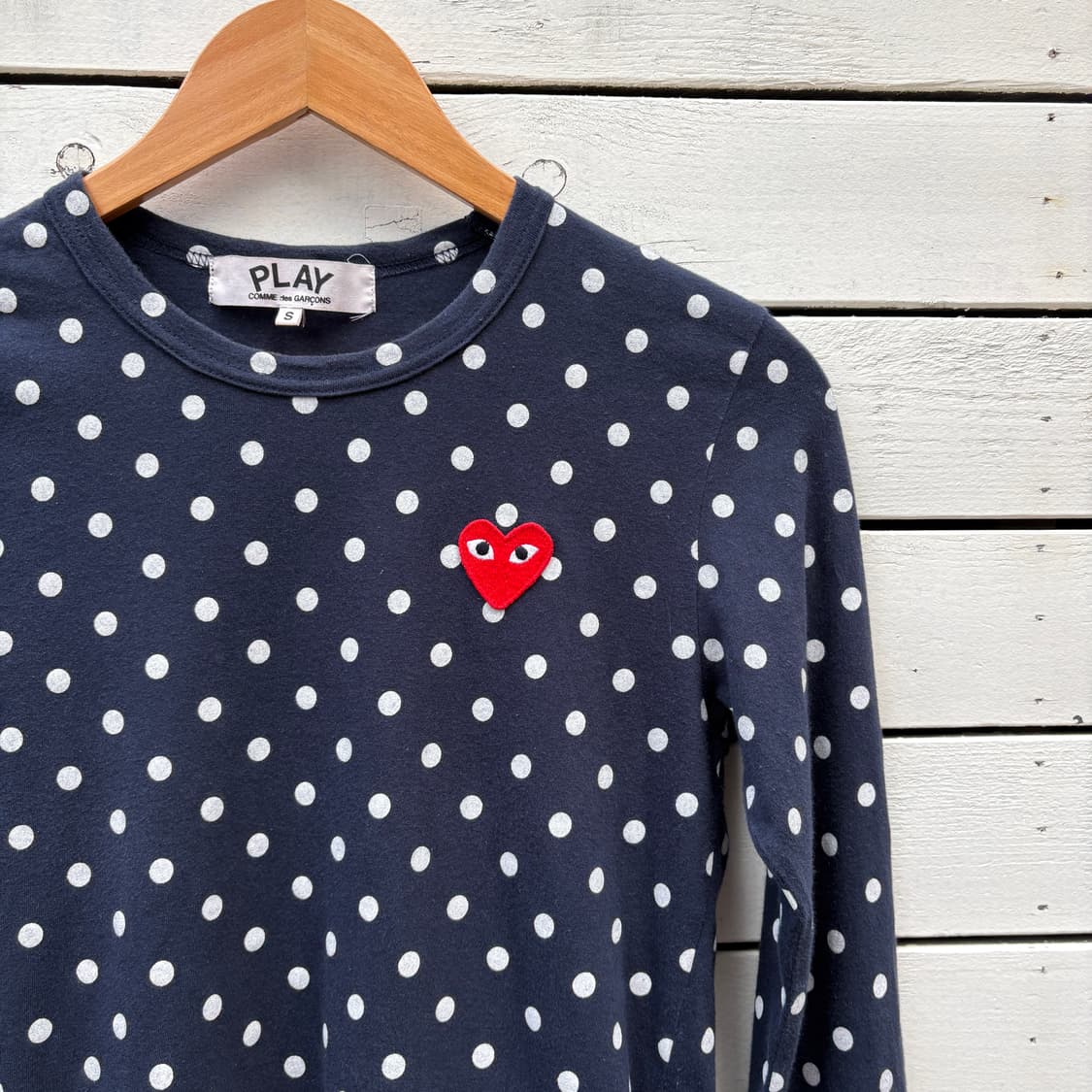 Comme des Garcons 꼼데가르송 도트 땡땡이 롱슬리브 티셔츠 상품이미지3