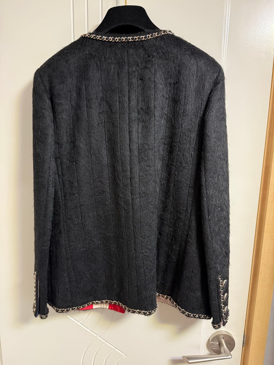 샤넬 블랙 라마 체인 자켓 36 상품이미지6