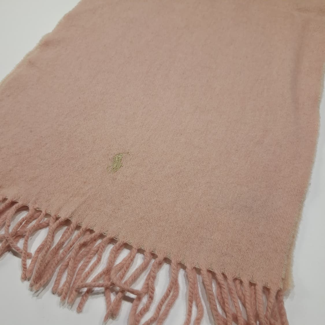 MX614 폴로 00s 이태리판 울 솔리드 라이트핑크 머플러 목도리 상품이미지6