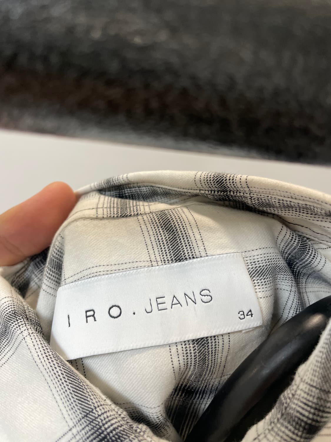 (34) Iro jeans 이로 투포켓 체크 셔츠 상품이미지5