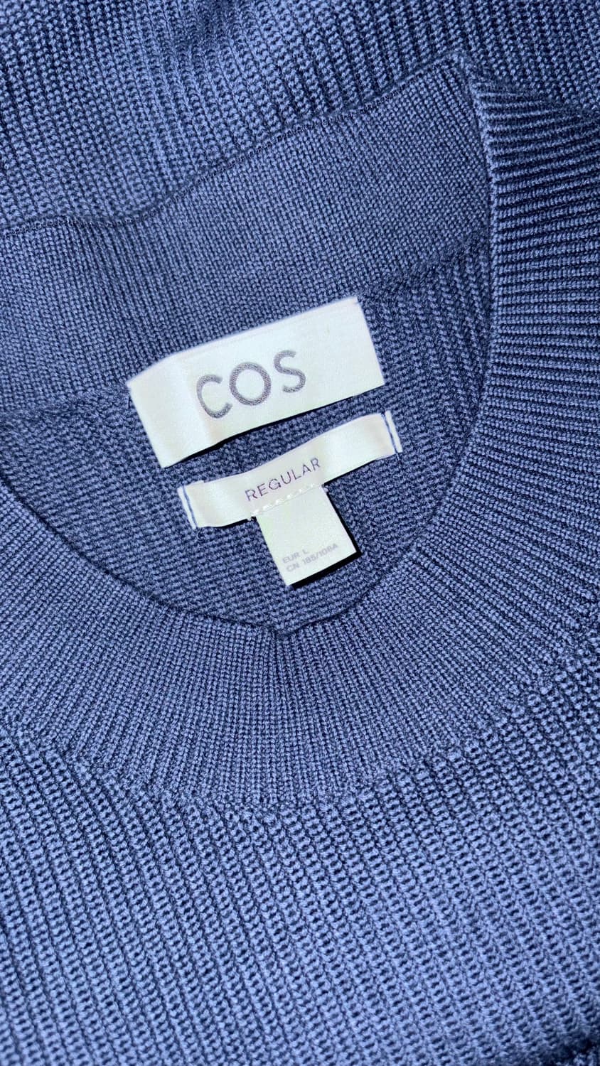 COS 코튼 스웨터 라이트그린 (L 사이즈) 상품이미지3