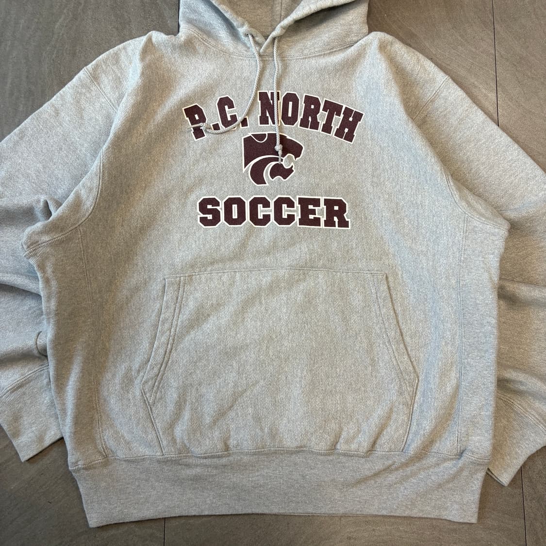 00년대 생산 챔피온 리버스위브 그레이 후드  상품이미지3