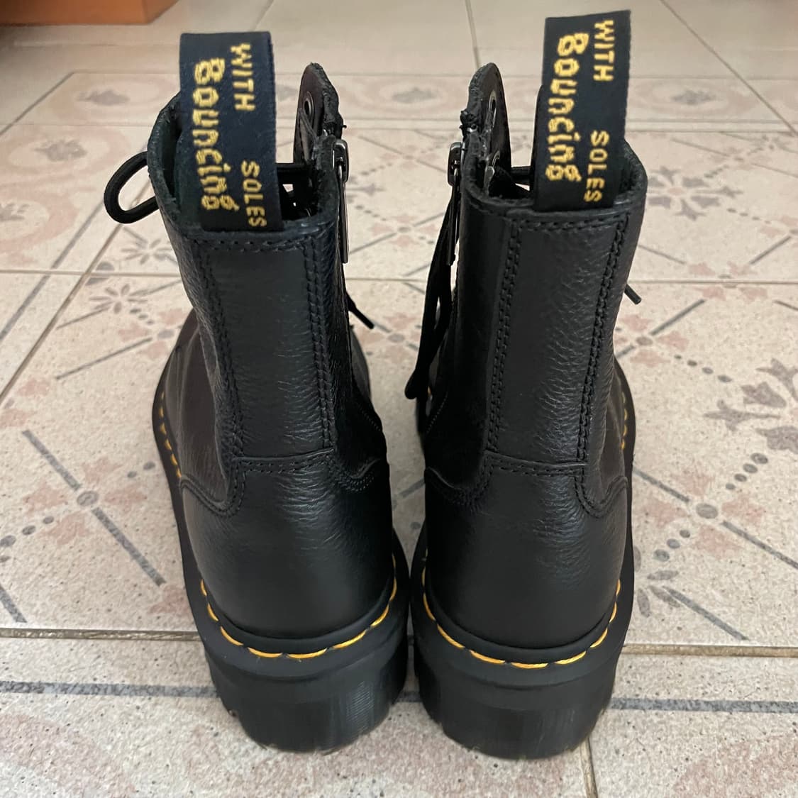 닥터마틴 제이든 III 블랙 UK5(240)/5cm하이 소가죽 워커 부츠 상품이미지6
