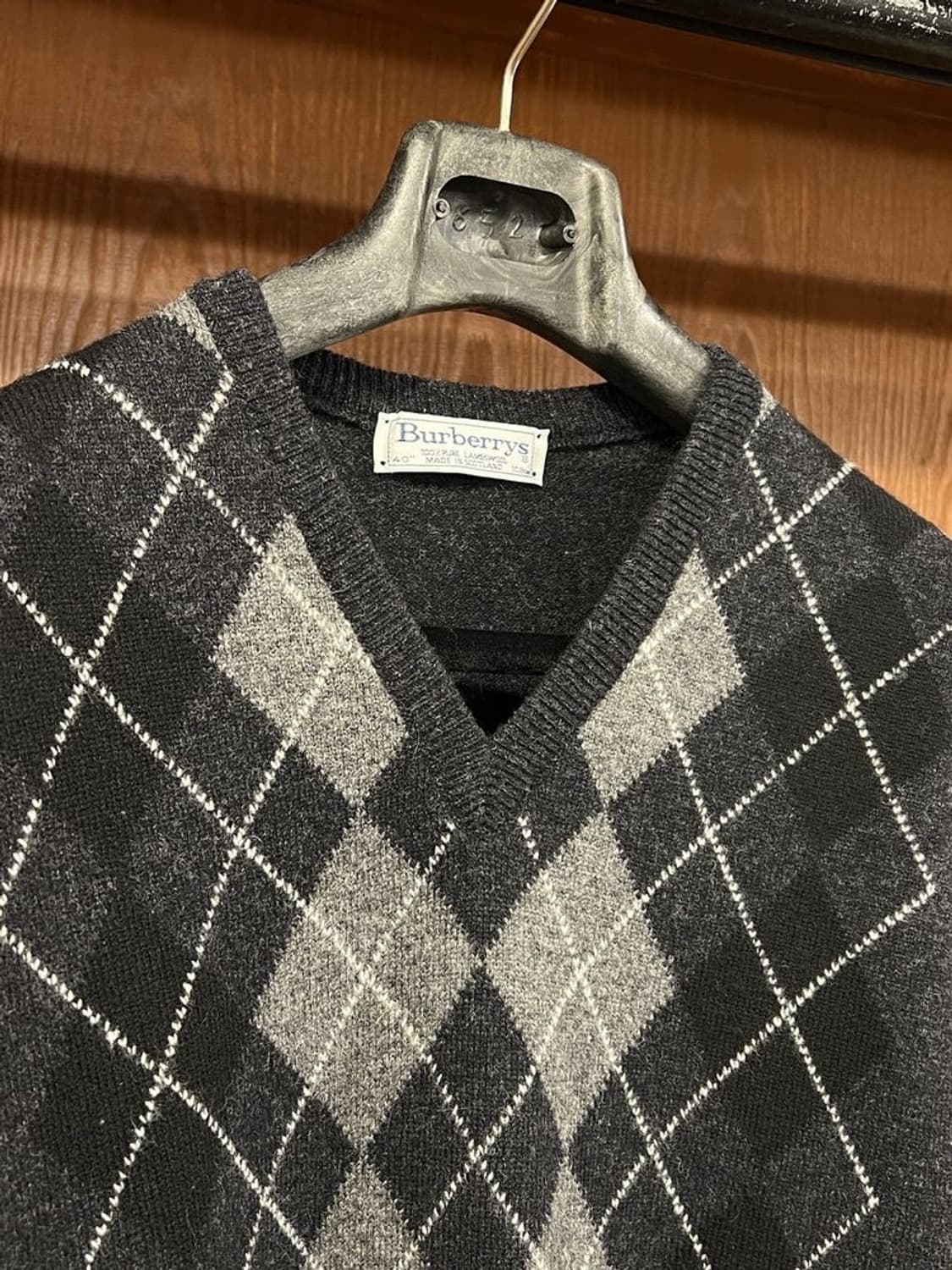 버버리 스코틀랜드 램스울 아가일 니트 상품이미지2