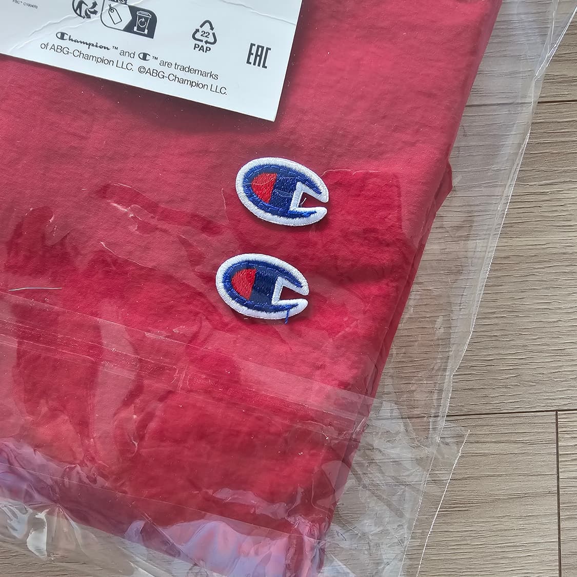 M 새제품) 자라 x 챔피온 테크니컬 패치 자켓 레드 0155/900 상품이미지6