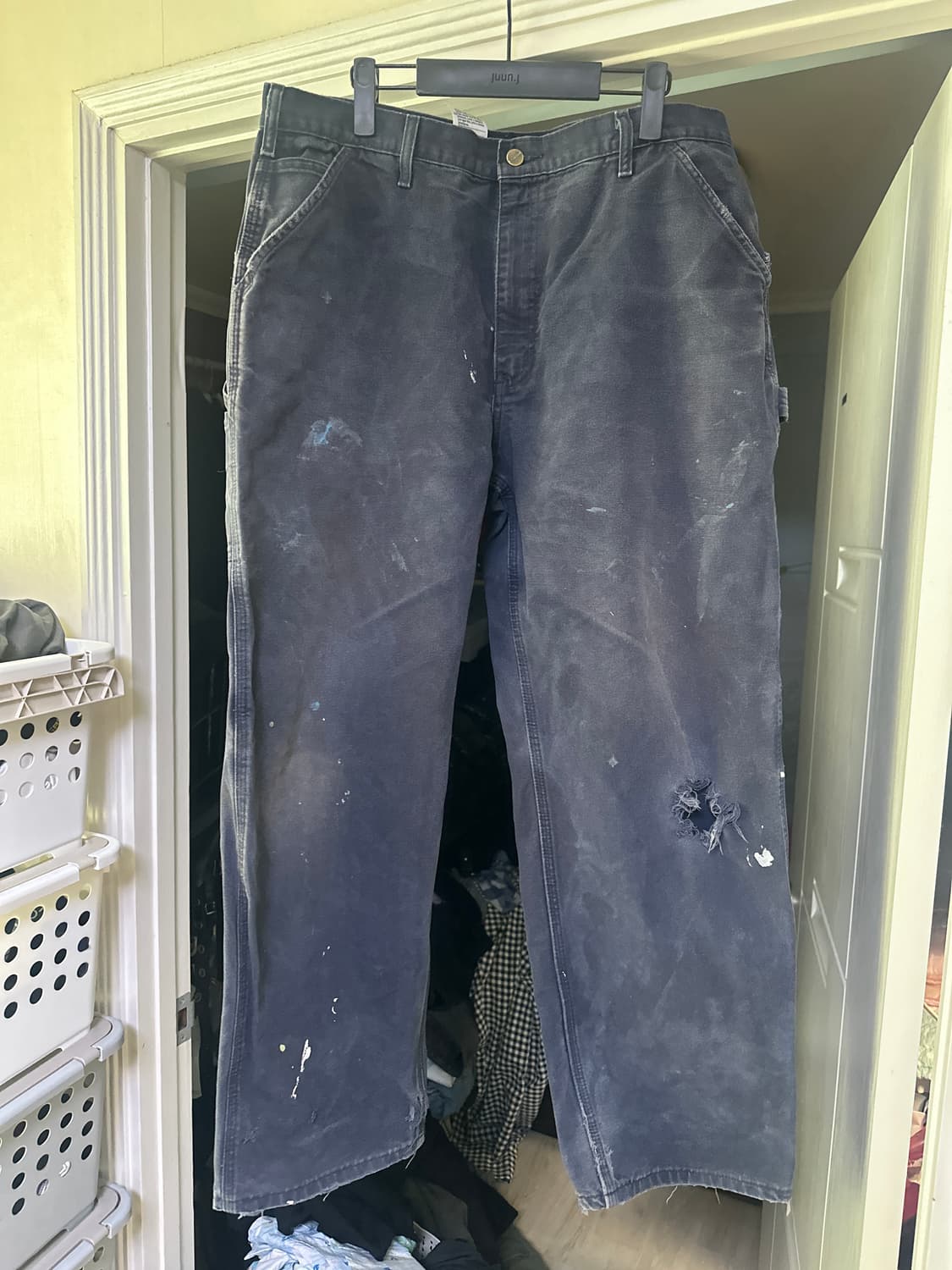 [38X32] 00s 칼하트 싱글니 카펜터 팬츠 B11 MDT 상품이미지1