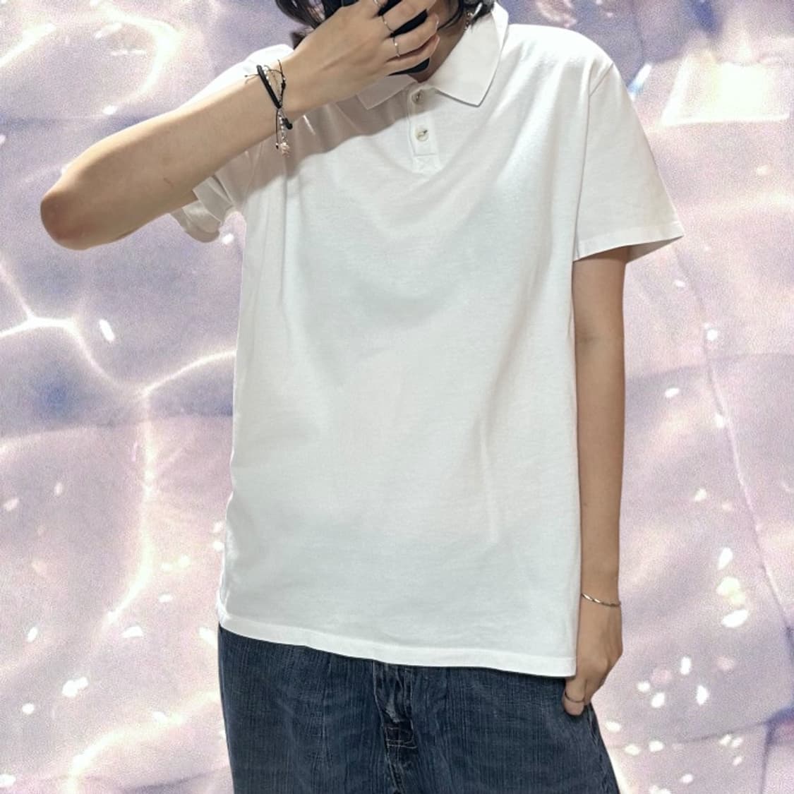 APC 아페쎄 카라 PK 피케 반팔 티셔츠 화이트 L  상품이미지1