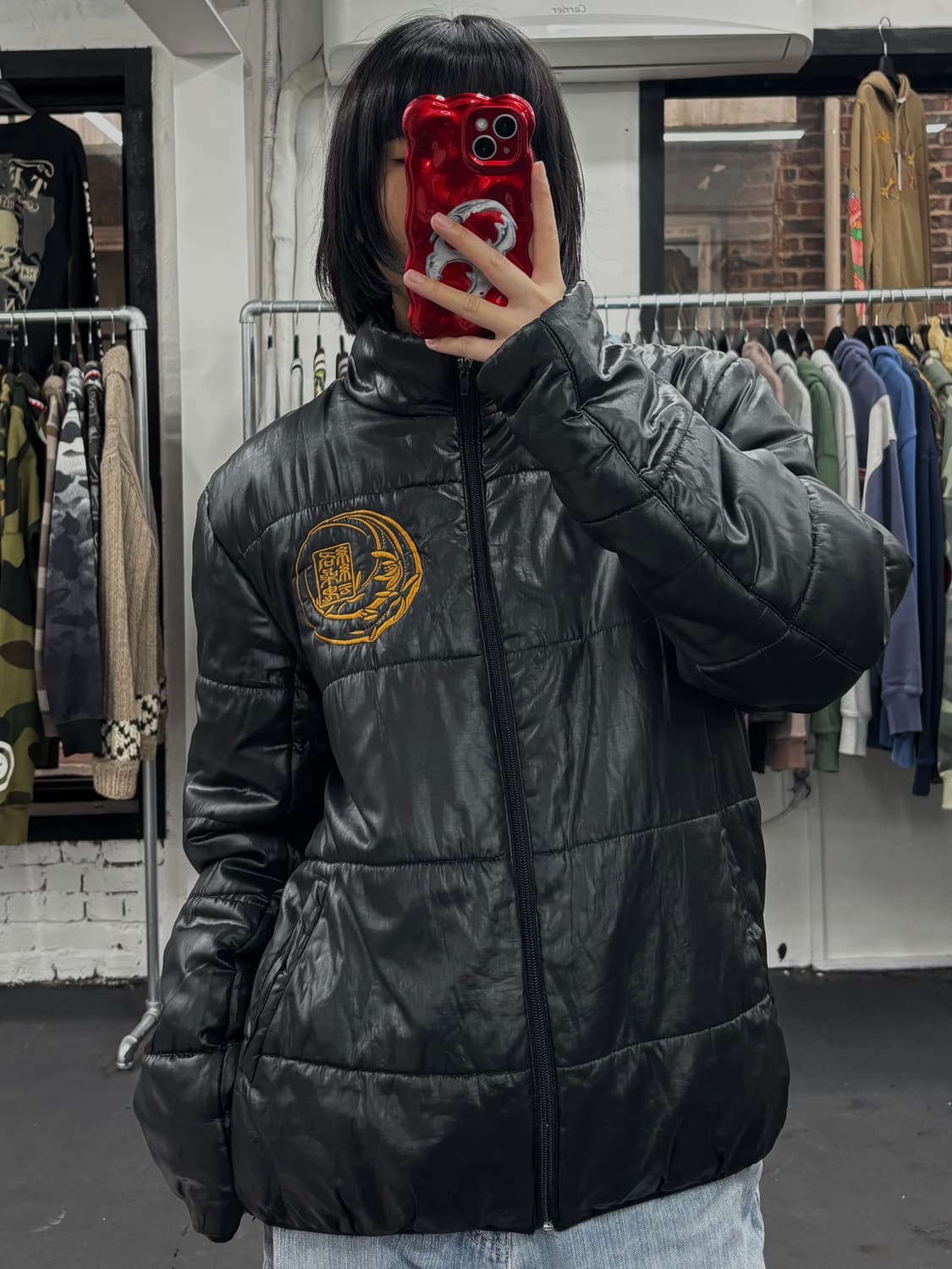 카라쿠리 타마시 오리엔탈 드래곤 패딩 상품이미지4