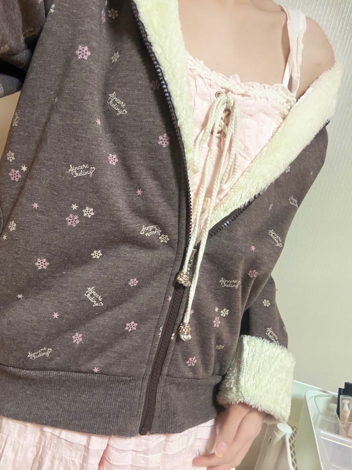 리즈리사 캐미솔 원피스) 히메갸루 라떼갸루 stc 로걀 진리 갸루 빈티지 상품이미지4