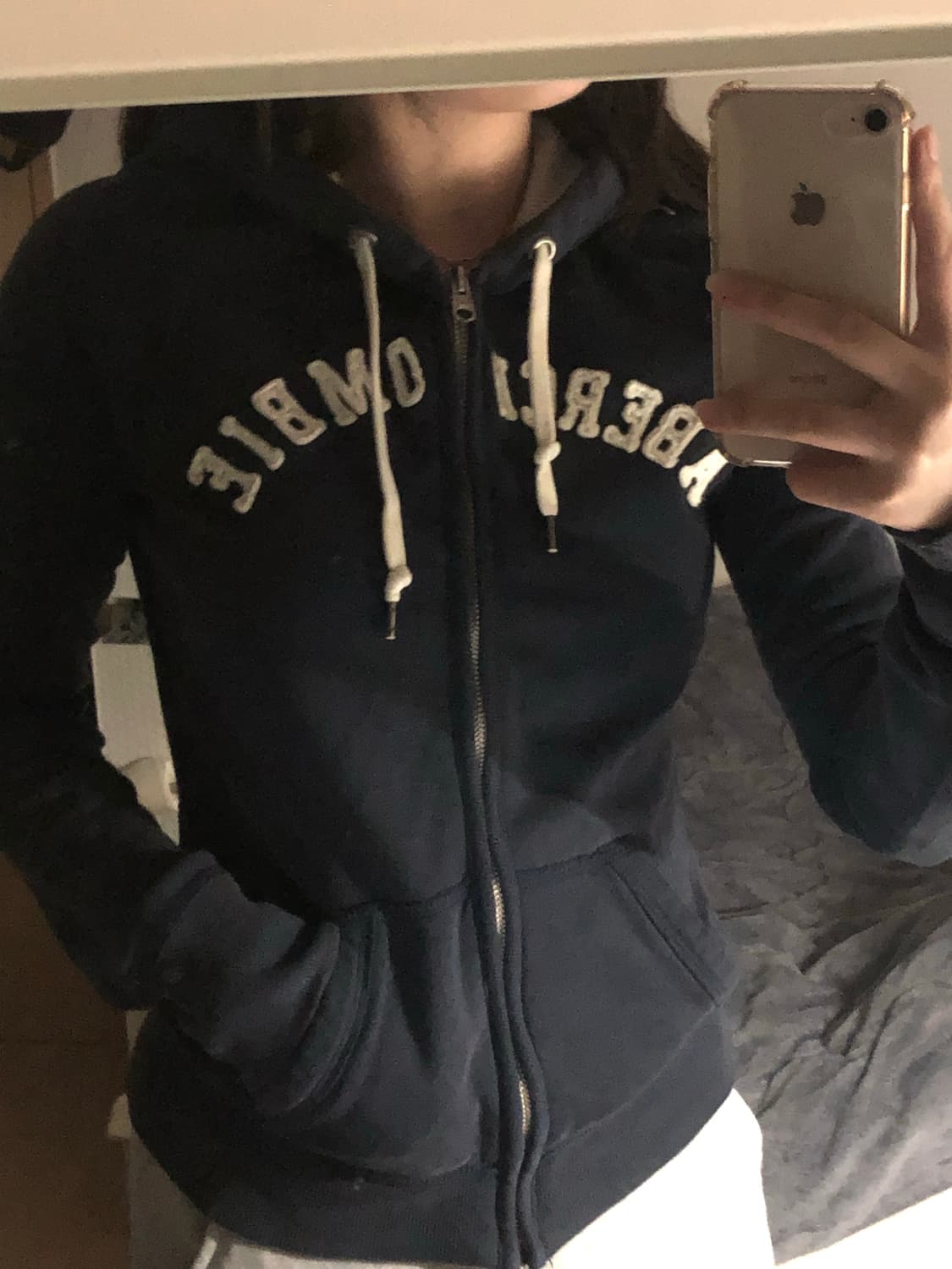 (🚨마지막 가격 내림🚨) 아베크롬비 네이비 빈티지 후드집업 희귀템! 상품이미지1