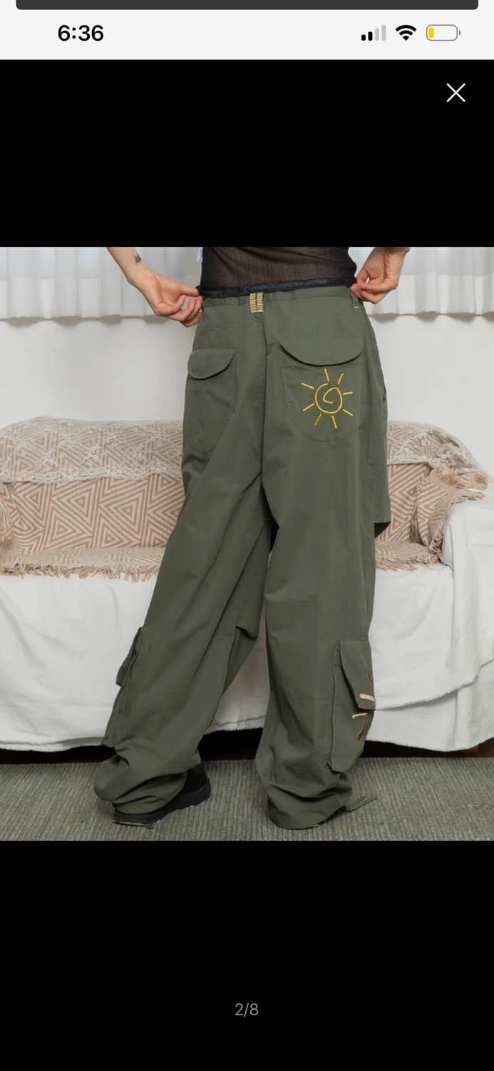 엑스톤즈 우먼 해바라기 카고팬츠 상품이미지2