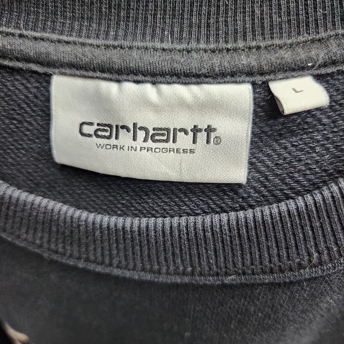 칼하트 WIP 빅로고 자수 스웻 맨투맨 L(XL) 상품이미지5