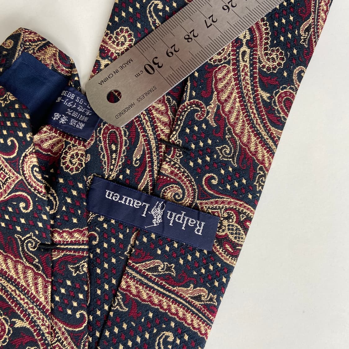 폴로 랄프로렌(POLO) 페이즐리 명품 정품 넥타이 상품이미지6