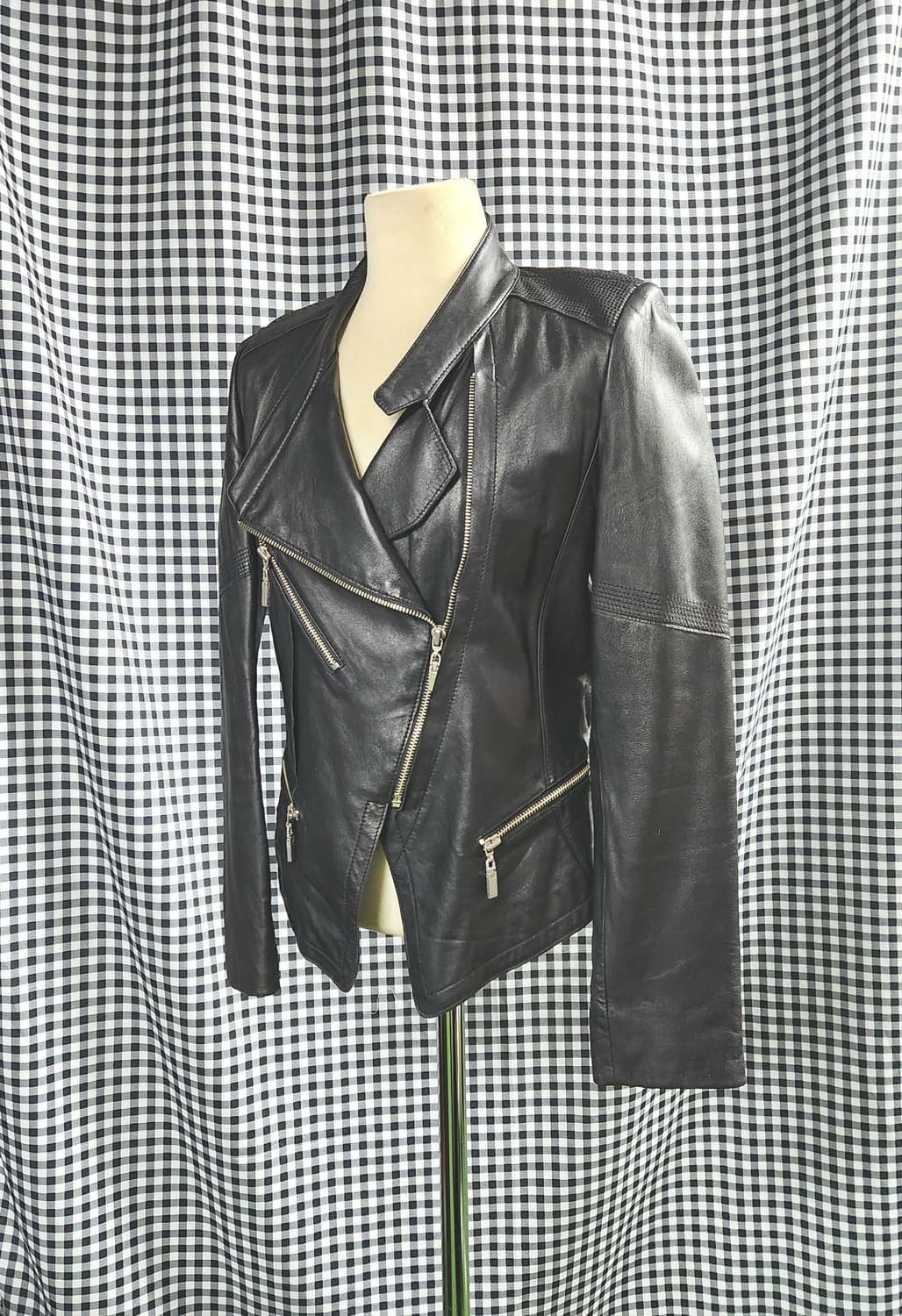 리얼 양가죽 슬림 라이더 | 핏 미친 블랙 자켓 상품이미지4