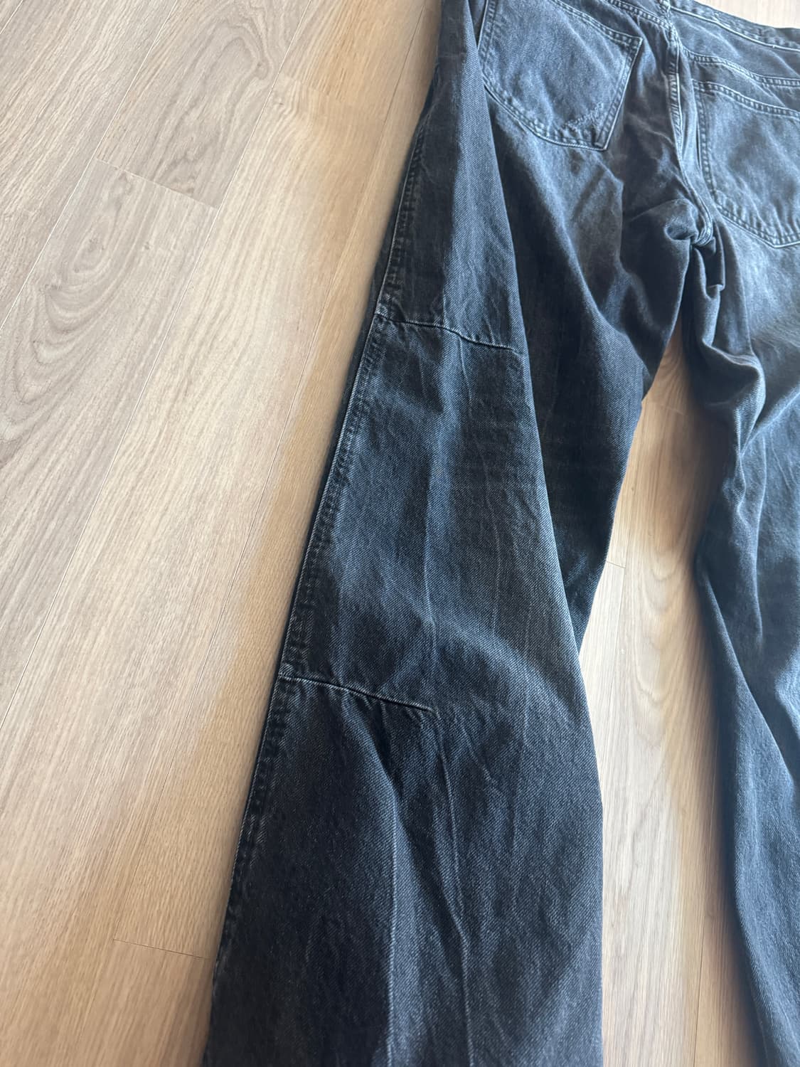 zara 자라 백다트 커브드 데님 청바지 32사이즈 판매 상품이미지2