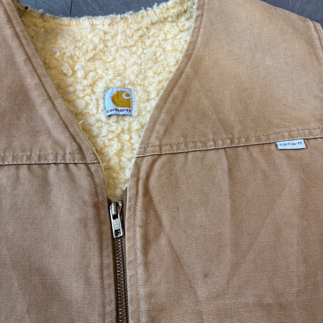 80s 80년대 생산 칼하트 덕 캔버스 조끼 상품이미지5