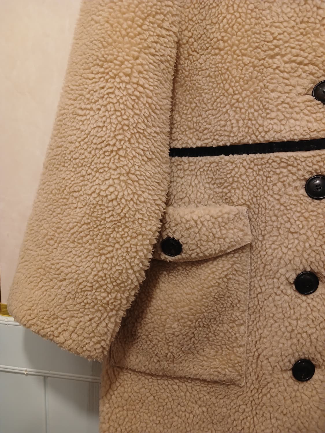 마뗑킴 정품 여성 뽀글이 퍼 롱코트 M 사이즈 상품이미지7